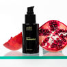 Remedy Moisturizer with pomegranate on glass shelf