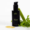 Renew Cleanser with product texture and celery stalks